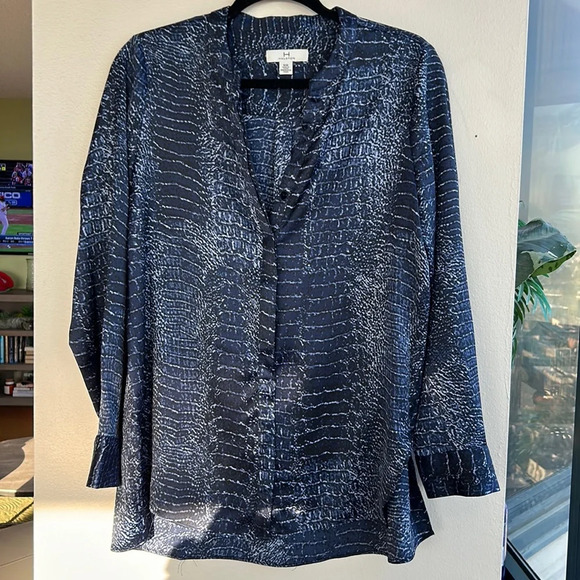 Halston printed blouse - Picture 1 of 4